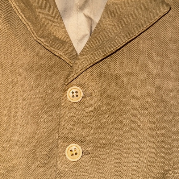 Polo Ralph Lauren Vintage Linen/ Cotton Blend Vest SZ Large - Picture 8 of 9